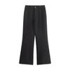 | American trend ruffian handsome wide-leg slightly pulled small trousers men's cleanfit loose drape casual suit pants
