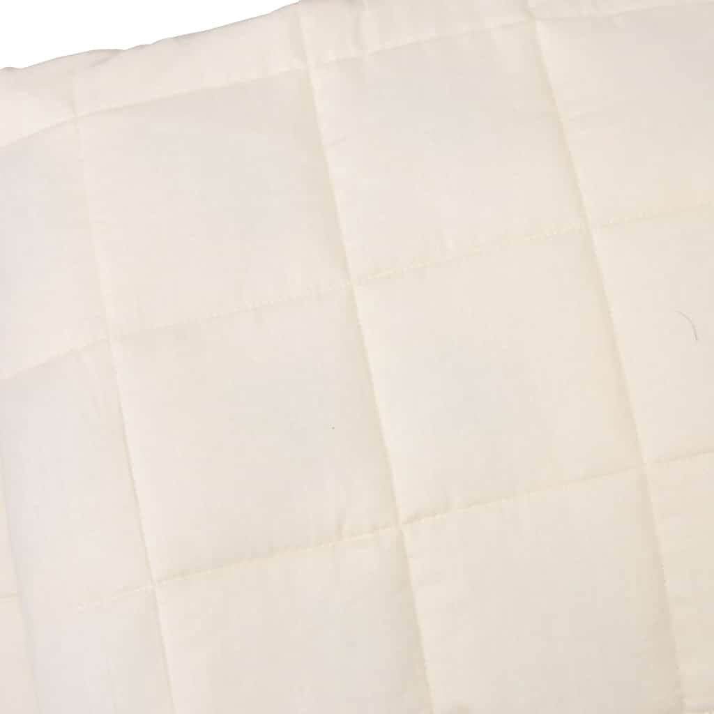 Vidaxl Weighted Blanket, Cream, 138X200 Cm, 10 Kg, Fabric