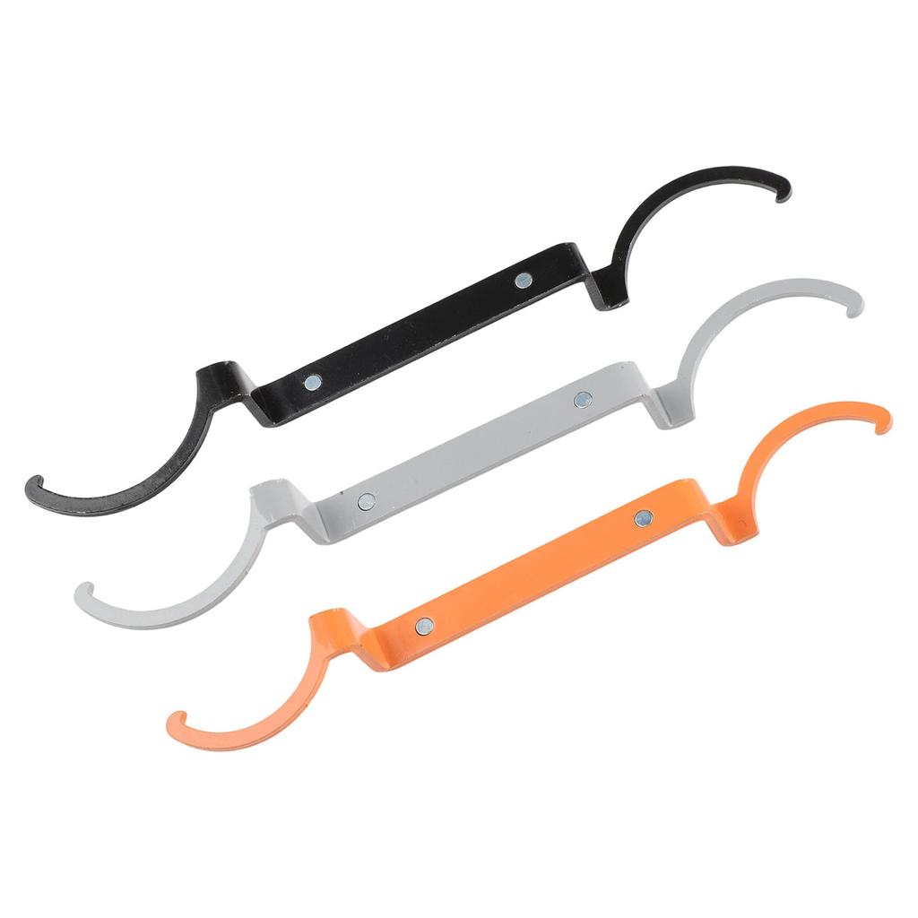 3pcs Conduit Lockout Wrench Set Tighten Loosen Locknuts 1/2 3/4 1 Inch Offset Bends C-Shape Wrench For Car Truck Water Pipe Rep