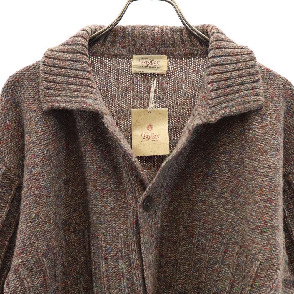 Ungetragen Taylor Made in Ireland Langarm Strick-Cardigan M Braun Nep Herren Gebraucht
