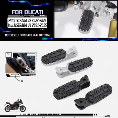 Motorrad Vorder- und Hinterradrasten Fußrasten Pedale für Ducati Multistrada V4/V4S/RS/Pikes Peak/Rally Multistrada V2 V2S 2025-2025