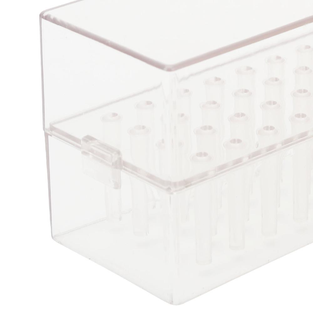 Transparent Nail Bit Organizer Clear Acrylic Drill Bit Storage Box Drill Bit Classification