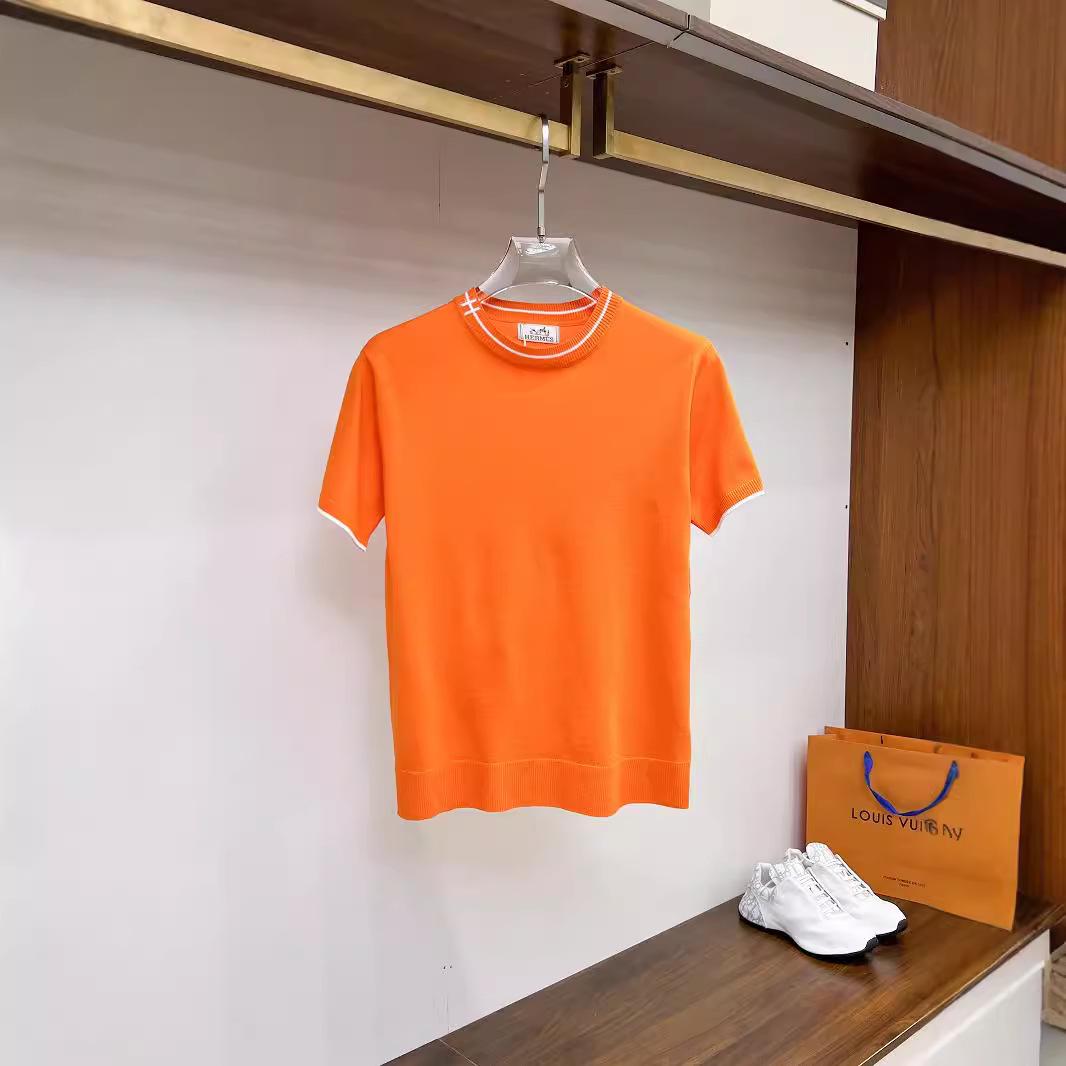 

Европейская эксклюзивная жаккардовая унисекс футболка с логотипом H XXXL оранжевый