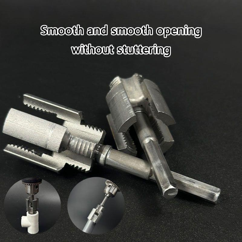 Set of 2 Double Function Internal & External Pipe Threading Tool Carbon Steel For Precise Professional & DIY Projects