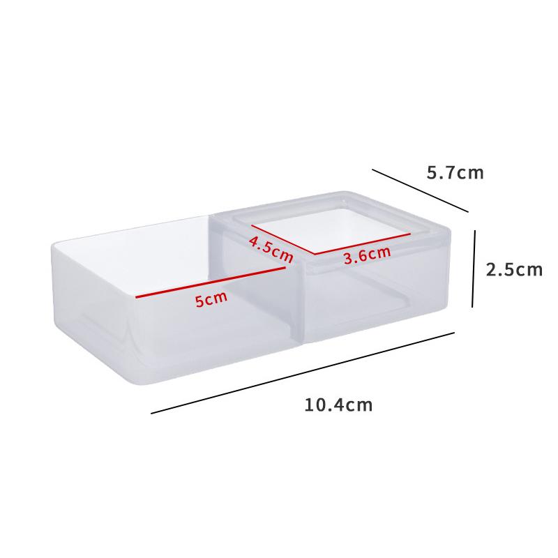 Reptile Breeding Feeder Box Plastic Anti Escape Feeding Bowl Black White Options for Lizard Snake Habitat