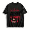 Funny Valentine's Day Poop Print Casual Top Pure Cotton T-shirt