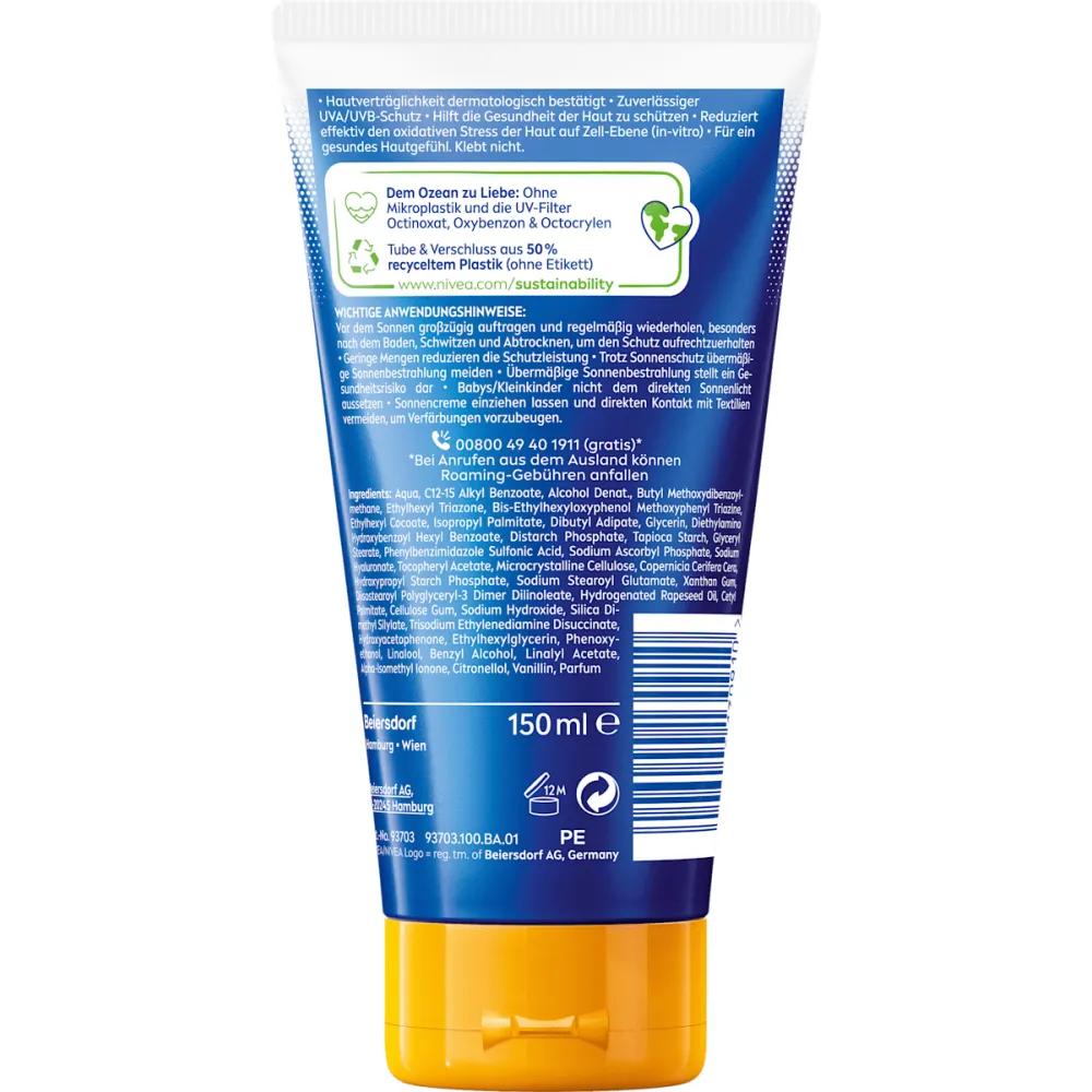 Nivea Sun Milk Invisible Finish Schutz Pflege LSF 50+, 150ml