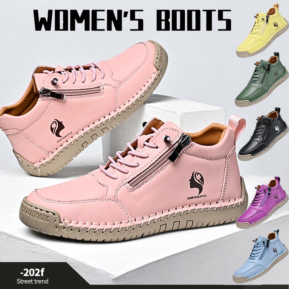 New Casual Shoes Handmade Leather Shoes Women's Sports Casual Shoes