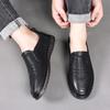 Leather shoes spring and autumn new driving casual shoes soft surface soft sole daily wear business men's shoes