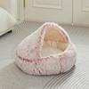 Long-haired Shell Cat Nest Pet Quilt Cat Nest Universal Winter Warm Semi-enclosed Cat Sleeping Supplies