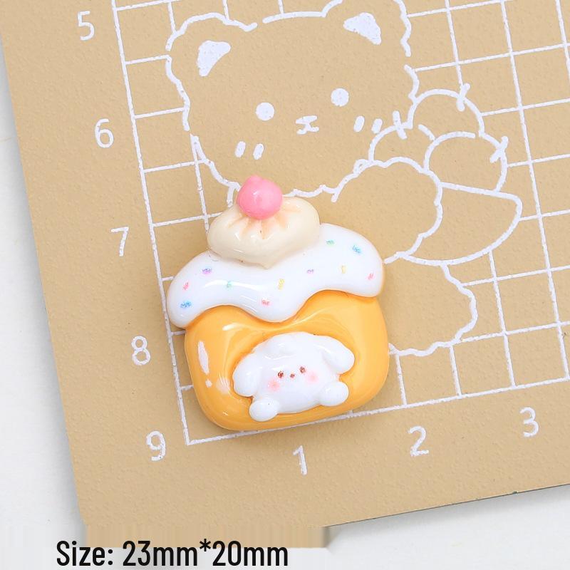 

Набор мультяшных полимерных шармов для обуви и аксессуаров для украшений «Вишневый торт»