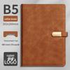 Custom Business Notebook with Metal Buckle and Pen Holder - Personalizable Logo Souvenir