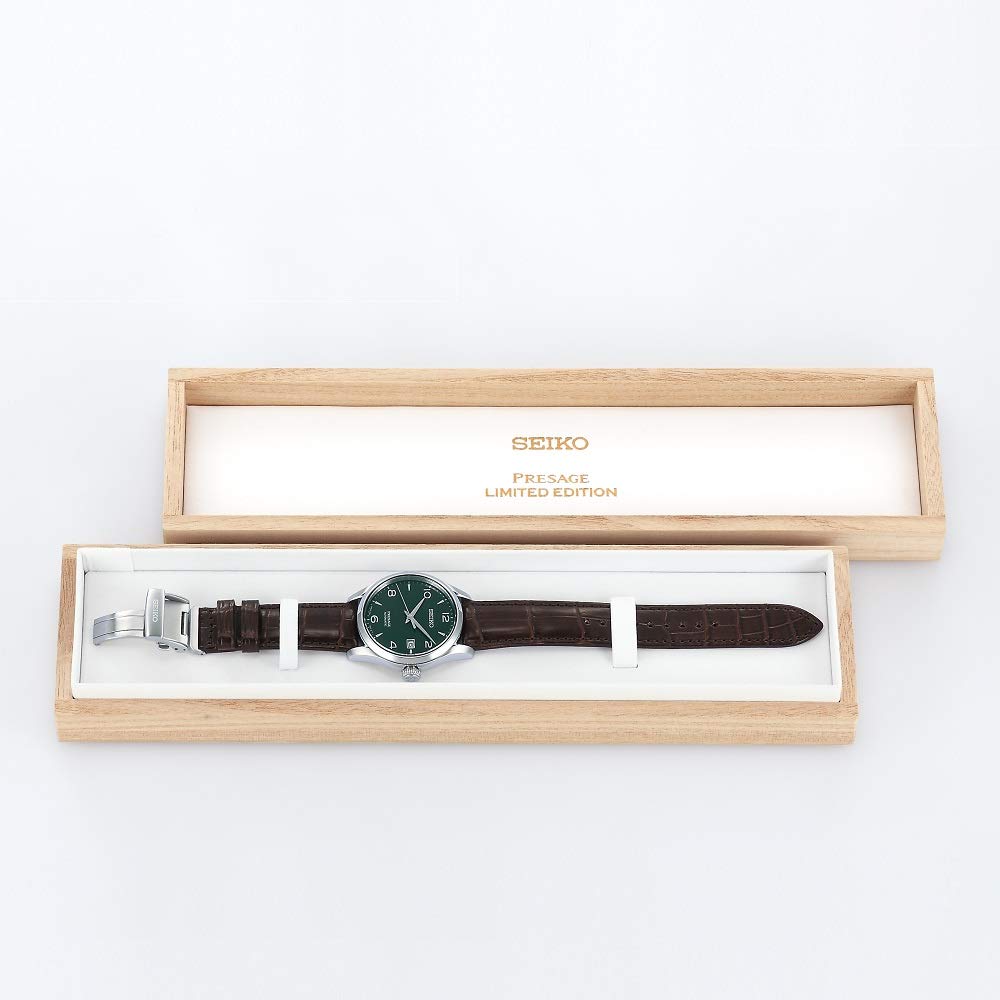 Seiko Presage Automatic Mechanical Watch, Green Enamel, Core Shop Exclusive, Limited Edition, Men's Prestige Line SARX063