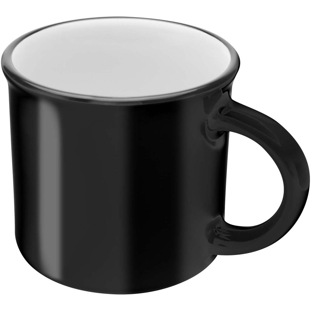 Glass "Bari" 240 Ml Glossy Ceramic Mug Solid Black