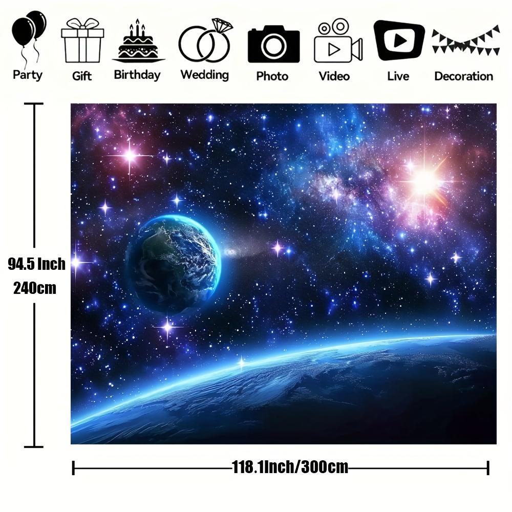 1Pcs Galaxy Backdrop 39 5X59 Decoration Background Winter Backdrop Decorations For Photo Studio Photo Booth Christmas Party