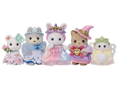 Sylvanian Families Amusement Park Doll Baby Princess ST Mark Ages 3 and Toy Sylvanian Epoch [Dream-Colored Set] Co-74 Certified, Up, Dollhouse,