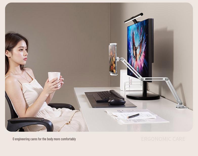 Universeller Faltbarer Aluminiumlegierung Desktop- & Nachttisch-Telefon-/Tablet-Ständer für Live-Streaming