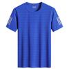 (L-8XL)Ice Silk Men Quick Dry Sport T-shirt Round Neck Loose Camping Hiking Fishing Tank Tops Mesh Air Conditioning T-shirt Man