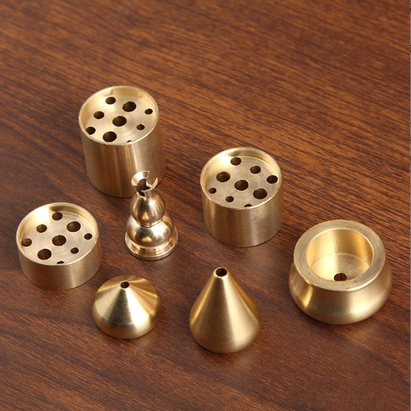 10/20Pcs/lot Wholesale Bulk Pure Copper Incense Burner Sandalwood Incense Sticks Holder Home Fragrance Metal Stove