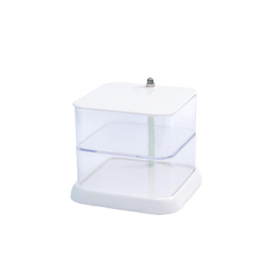 Korean Transparent Rotating Jewelry Storage Box for Hair Accessories, Earrings, Watches, and More