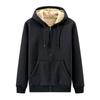 Men's Lambswool Hooded Zipper Cardigan: Warm, Versatile, Plus Velvet, Autumn/Winter Style