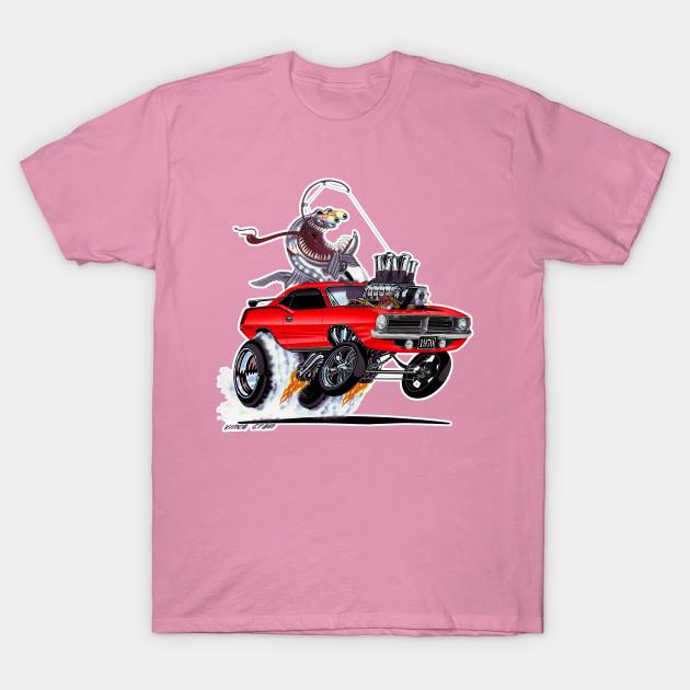 T Shirt Women Fishtailin 1970 Hemi Cuda Harajuku Print Kawaii Tshirt Summer Short Sleeve Female T-Shirt Top Tee