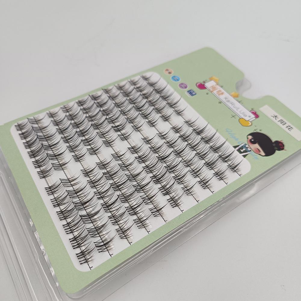 

10 рядов больших прозрачных стержней натуральных накладных ресниц: Простая трехэтапная заявка для новичков