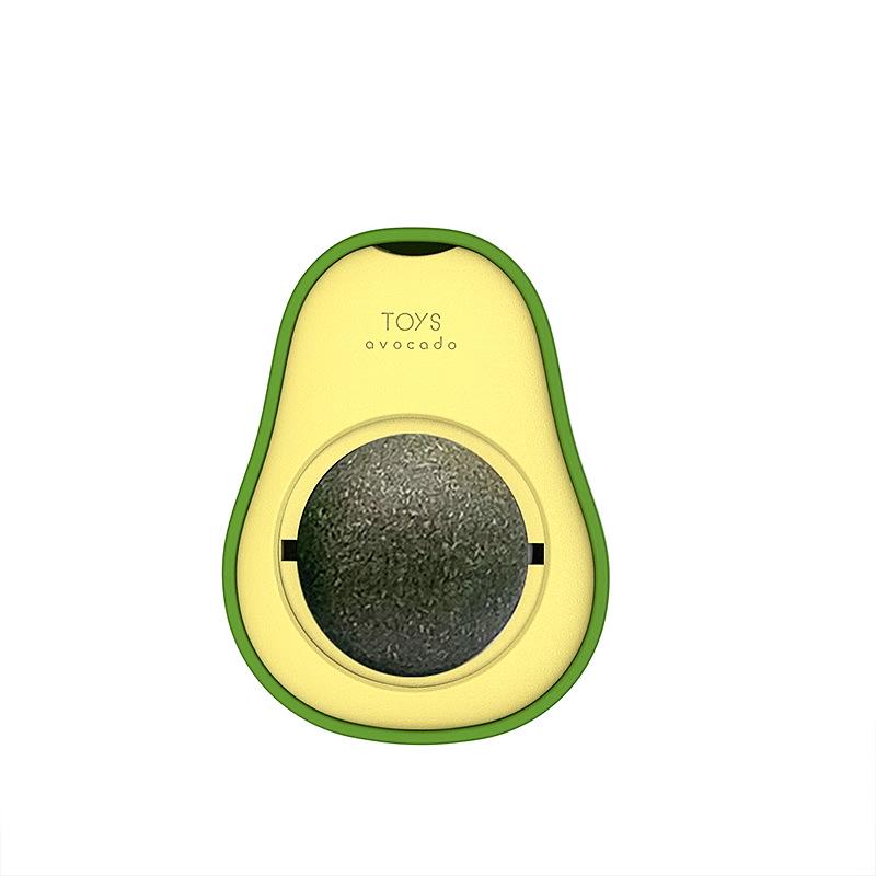 Avocado Catnip Self-Play Toy: Gall Fruit Lickable Cat Entertainment