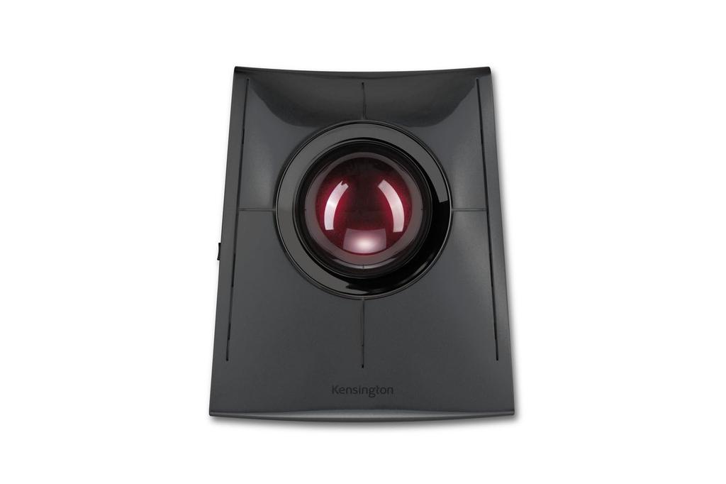 Kensington Slimblade Pro Wireless 55mm Wired and Wireless Bluetooth Mac K72081JP Trackball, 4-Button Design, Ball, 2.4GHz Connections, Connections,