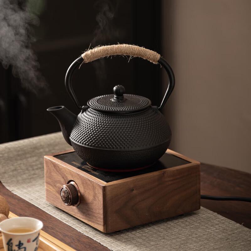 Lingyi Cast Iron & Glass Tea Kettles with Electric Ceramic Stoves