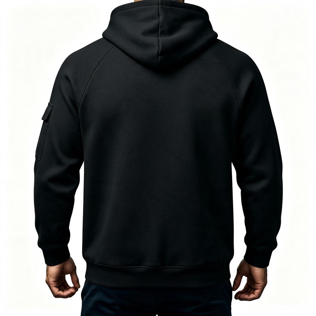 Men's Hoodie Long Sleeve Neck Casual Athletic Sweatshirt