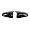 Set Schwarze ABS-Rückspiegelabdeckungen für BMW Modelle 1, 2, 3, 4