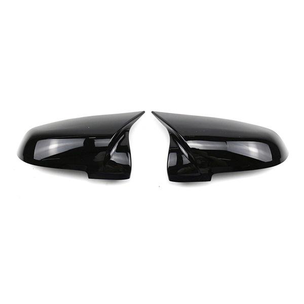 Set Schwarze ABS-Rückspiegelabdeckungen für BMW Modelle 1, 2, 3, 4
