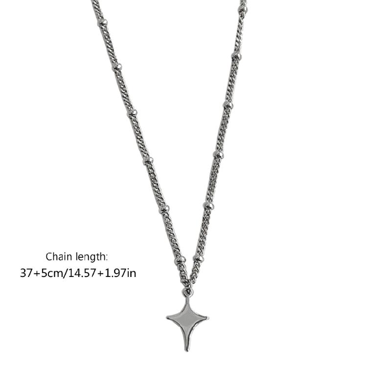Four-pointed Star Pendant Necklaces Pendant Choker Y2k Jewelry Gift for Hot Girl