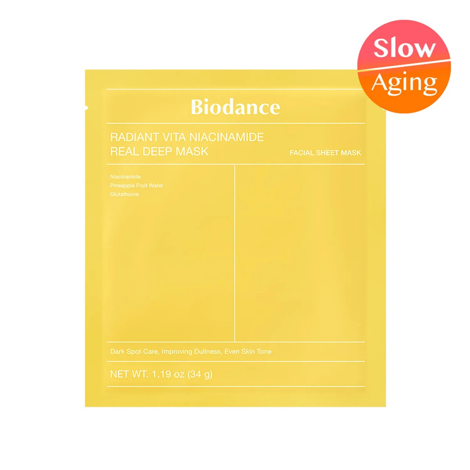 BIODANCE Radiant Vita Niacinamide Real Deep Mask Sheet 1ea 1pcs