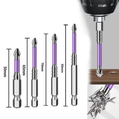 62HRC Screwdriver Bits Non-slip Magnetic Screwdriver Bits