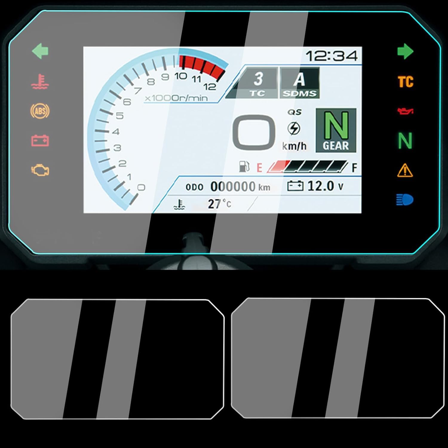 

motokano Meter Film, 2 Pack for V-Strom 1050/DE (2023~) V-Strom 800 (2023~) V-Strom 800