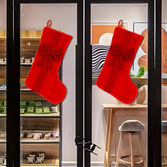 Christmas Stockings 18 Inch Large Fireplace Hanging Stockings with Bow for