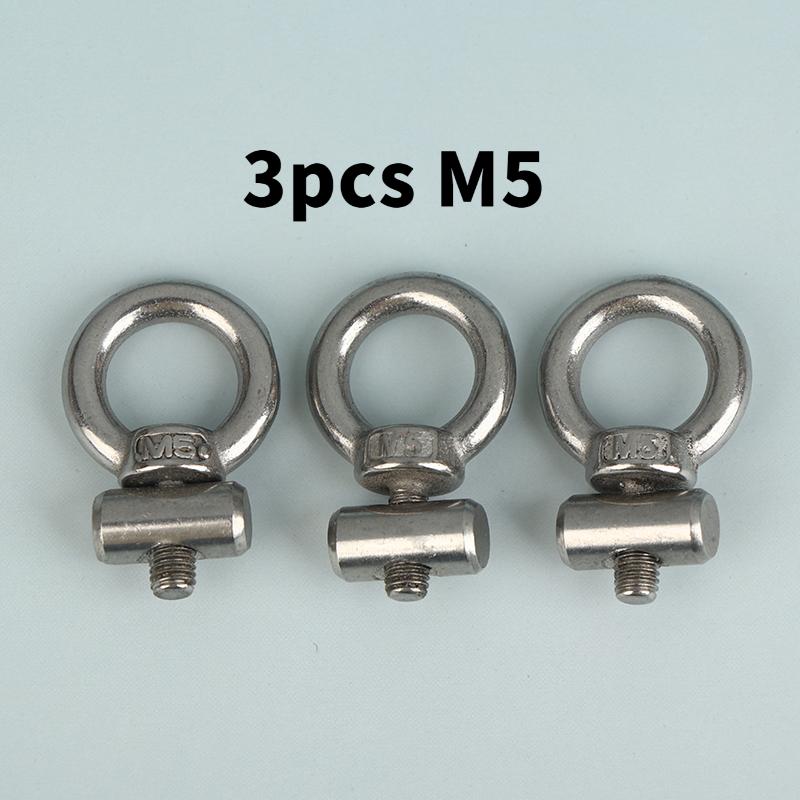 Stainless Steel Eye Bolt Screws | Multi-Size(M3/4/5/6) Ring Bolts for Hanging, Rigging & Hardware Applications