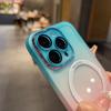 Gradient silicone magnetic attachment is suitable for iPhone 17 Pro cases, iPhone 16 full-coverage lens film, TPU transparent soft case