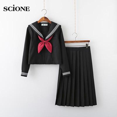 Costume de Cosplay JK pour femmes, uniforme japonais JK, Costume de marin à manches longues, ensembles d'uniforme d'automne et d'hiver, vêtements