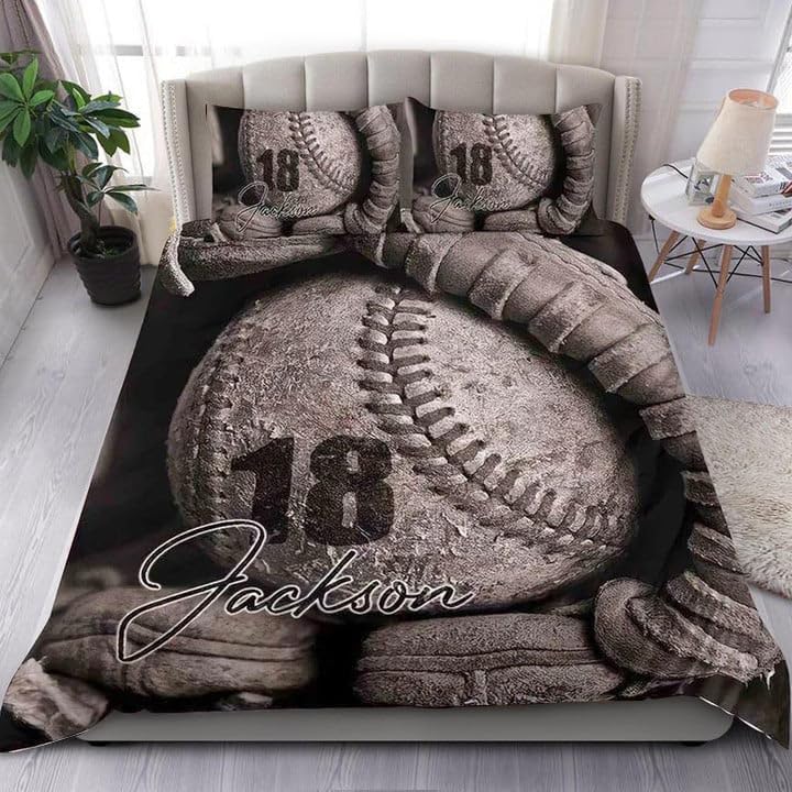 

Comforter Baseball Sports Theme Bedding Set 3D Ball Pattern Comforter For Girls Children Bedroom Decor Baseball Games Comforter (quilt)-EU Single(135*200cm)3pcs