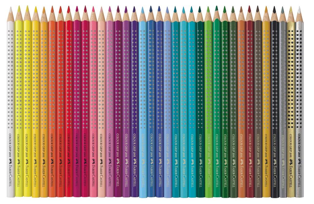 ColorGrip Watercolor 36 colors a Faber-Castell Pencils, (in tin)
