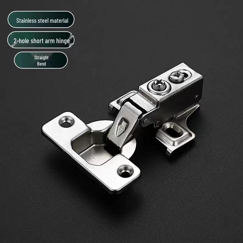Stainless Steel Hydraulic Folding Short Arm Hinge with Damping for Cabinet Panels