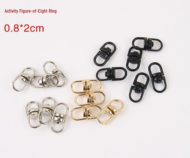 Gold-Plated & Silver-Plated Jump Ring Nine-Needle Keychain DIY Jewelry Accessory