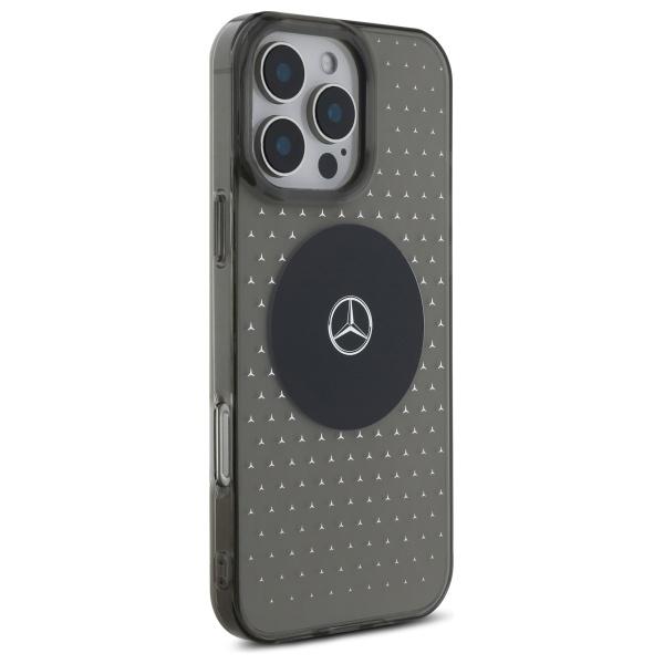 Mercedes Mehmp16L23Hcpk Iphone 16 Pro    6.3 Czarny/Black Hardcase Mb Case Star Pattern Magsafe