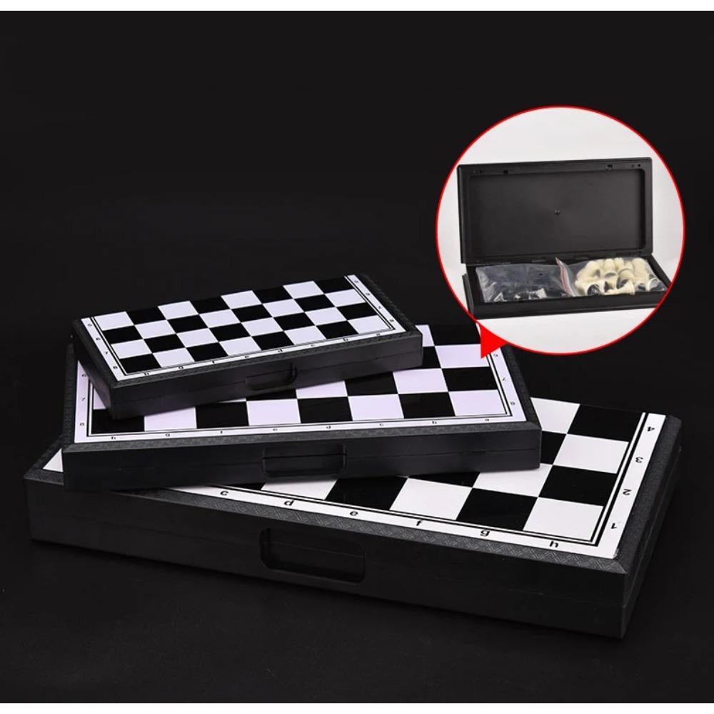Portable Special Magnetic Chess Backgammon Checkers Set Big Board Draughts Entertainment Christmas Travel Games Aldult Kids Gift