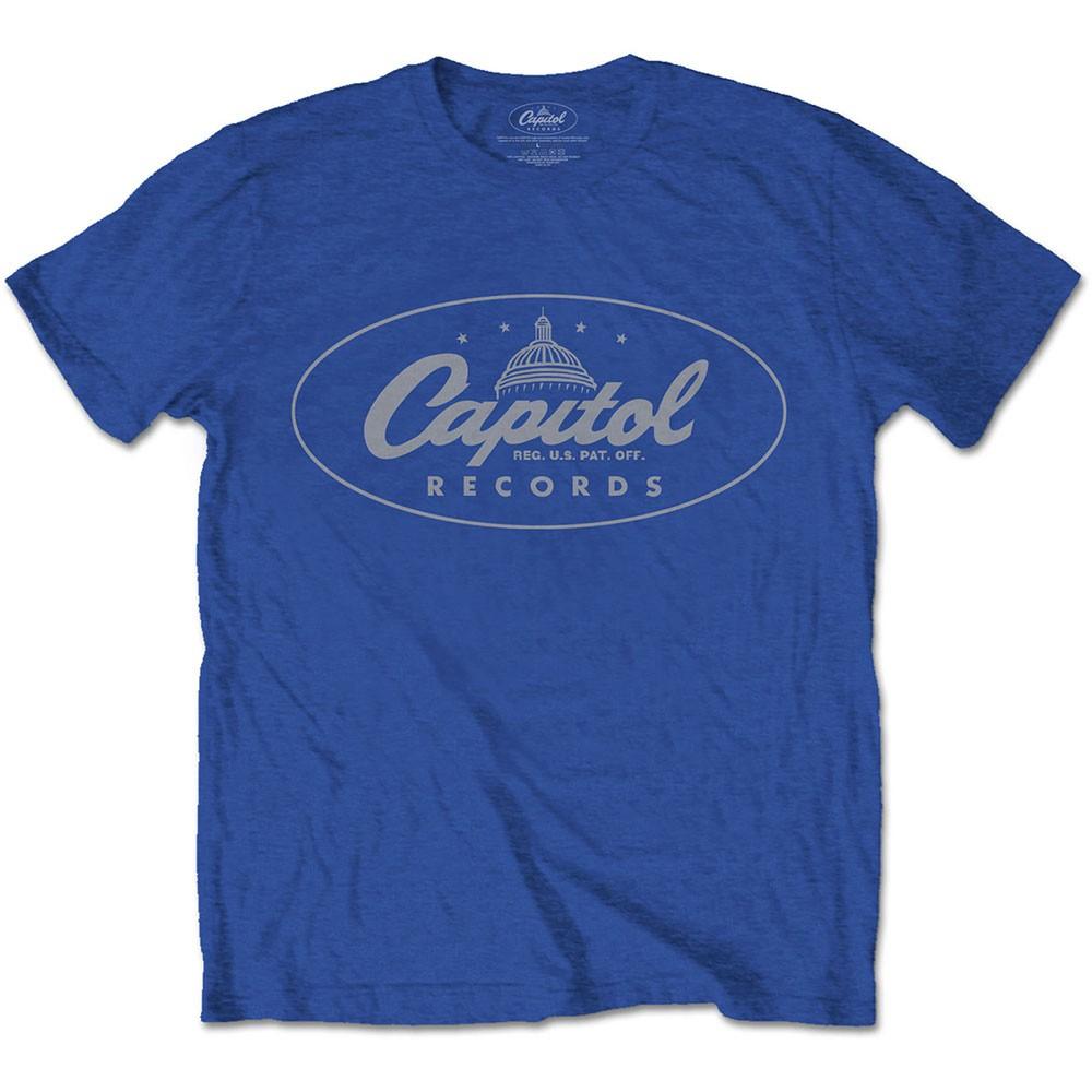 Men s Capitol Records Logo T-shirt Medium Blue S