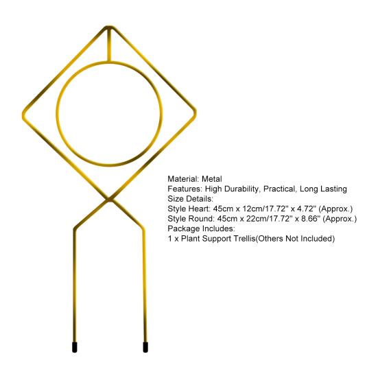 Plants Climb Holder High Durability Rust-proof Metal Flower Climbing Stand Potted Plants Trellis Home