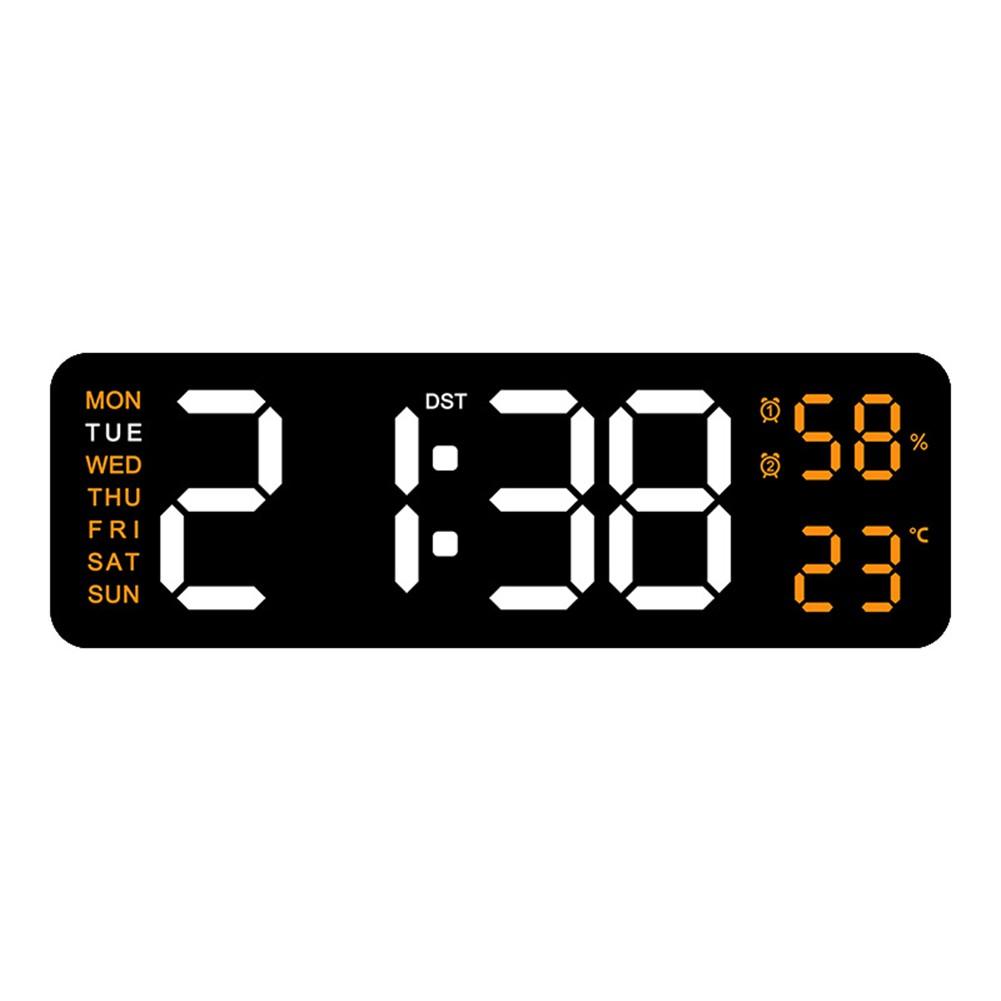 Multifunctional electronic clock that can be hung or stood as an alarm clock